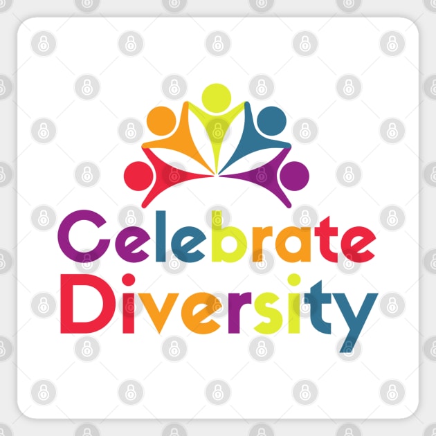 Celebrate Diversity Sticker by HobbyAndArt